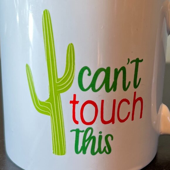Royal Norfolk CAN’T TOUCH THIS Ceramic Mug ~ Cacti ~ Cactus ~ Succulents - Picture 3 of 8